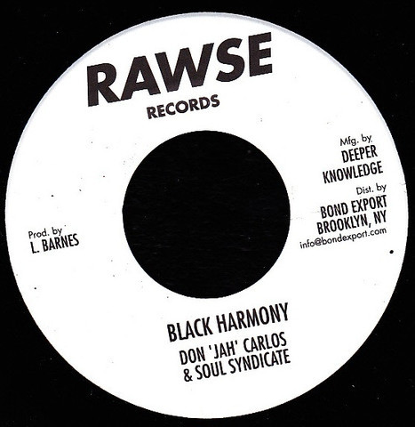 Don Jah Carlos & Sould Syndicate - Black Harmony